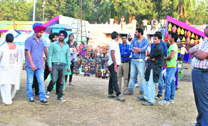 Youth at the SARAS Mela. 