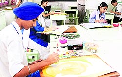 Students participate in Litart - 2012 organised by Spring Dale Senior School in Amritsar on Wednesday