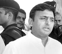 Uttar Pradesh Chief Minister Akhilesh Yadav speaks to mediapersons in Lucknow on Wednesday