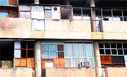 Houses with covered verandahas in Sector 17, Chandigarh
