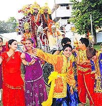 Ram Ki Barat being taken out in Sector 28, Chandigarh