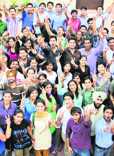 Students of Lovely Professional University rejoice over their selection in HCL. 