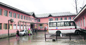 A view of Bone and Joints Hospital in Srinagar.