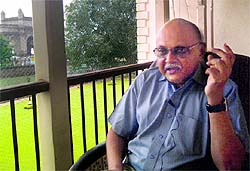 Ratan Kumar Sinha at the Atomic Energy Commission headquarters in Mumbai