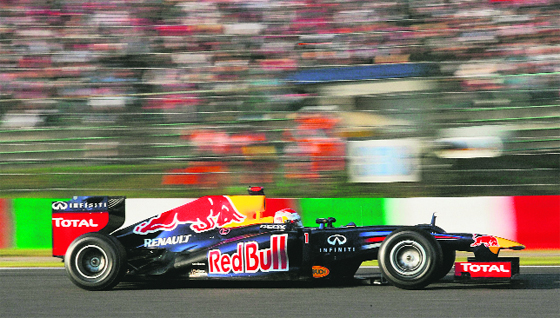 With a win in Korean Grand Prix, Sebastian Vettel of Red Bull now leads by six points