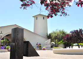The Robert Mondavi winery has features of Spanish architecture