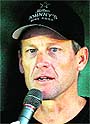 Lance Armstrong speaks at the LIVESTRONG Challenge Ride in Austin, Texas, on Sunday