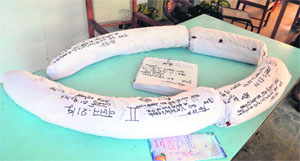 Ivory recovered at Kotdwar by forest officials.