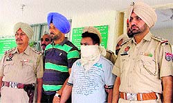 The accused in police custody in Ludhiana on Tuesday