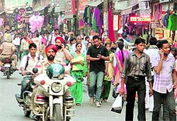 Markets wear a colourful look these days
