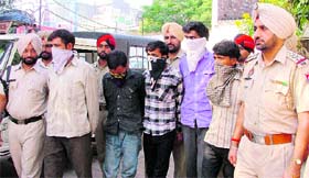 The accused in police custody in Ludhiana.