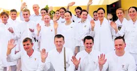 members of the divine light cultural troupe
