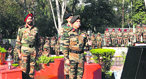GOC-in-C, Northern Command, Lt Gen KT Parnaik at the Infantry Day celebrations at the Northern Command. 