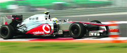Lewis Hamilton had to be content with third place.  AFP
