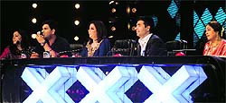 Judges of the show Indias Got Talent with Yuvraj Singh