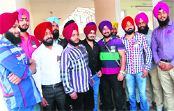 Sikh youths who came for the auditions at Chief Khalsa Diwan Institute in Amritsar on Tuesday.