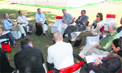 Scientists from all over the world deliberate at the International Poplar Conference held at the Forest Research Institute in Dehradun on Wednesday. 