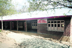 A view of Government Girls Middle School in Sallar, South Kashmir. 