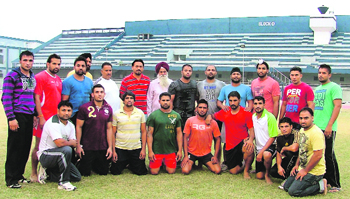 Players at a kabaddi camp at Ludhiana which was organised prior to the Asia Kabaddi Cup and East and West Punjab Bilateral Sports Meet at Lahore