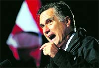 Republican presidential nominee Mitt Romney during rallies in Ohio
