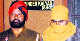 The accused in custody of the Railway Police.