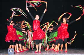 Students perform at the annual day function of The Heritage School in Dehradun