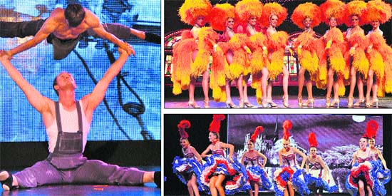 United colours of dance A dance troupe from Paris, Molin Rough, performs at a function in Gurgaon