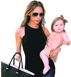 Victoria Beckham with Harper