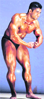Dushyant Verma, who has won the Vijay Kumar Memorial Bodybuilding Championship, in Haridwar. Tribune photo: 