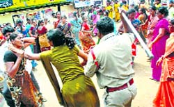 The police must show sensitivity in handling protests, especially by women