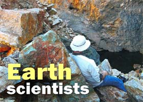 A ROCK-SOLID OPTION: Geologists are scientists who study the earths crust to obtain an accurate picture of its structure, history, and composition