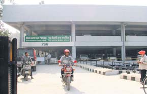 The multi-storeyed parking at the Mini-Secretariat in Ludhiana.