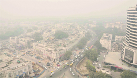 Delhi residents woke up to a dense blanket of smog on Tuesday.