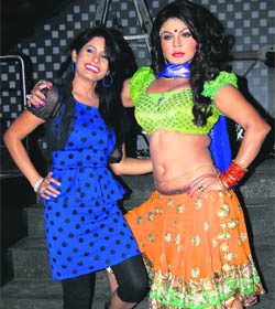 Miss Pooja and(R) Rakhi Sawant