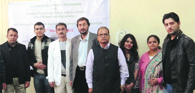 Farmers from Afghanistan at the CSK Himachal Pradesh Agriculture University in Palampur on Thursday.