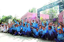Students of a government school in Kathua district