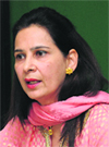 Dr Navjot Sidhu, BJP legislator, at a press meet in Chandigarh. A Tribune photograph