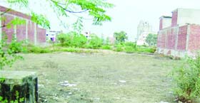 A vacant plot at focal point