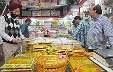 Due to the fear of adulterated sweets, people are switching over to buying dry fruits to gift their near and dear ones.