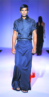 A dress designed by Arjun Saluja
