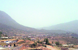 A view of the Gairsain in Chamoli district where the new Assembly building will be built.