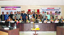 Delegates at the 21st HIMORTHOCON-2012 annual conference in Chamba on Sunday.