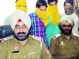 Four accused in police custody in Amritsar.