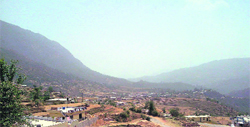 A view of  Gairsain in Chamoli district.