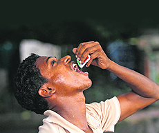 India has the largest number of oral cancer cases in the world, due to the widespread habit of chewing tobacco