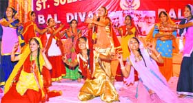 Paying tributes to Chacha Nehru Students of various schools participate in a cultural function to celebrate Childrens Day in Jalandhar on Thursday