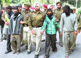 The four held for running the racket in Rajpura on Thursday