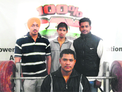 Members of "100% RAW" who will participate in a national-level tournament in Sonepat. A Tribune photograph