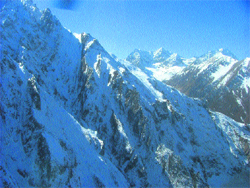 Winter cometh: The snowfall on south Kashmirs mountain range has brought chill across the Kashmir valley. A tribune file photograph
