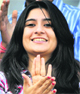 Pujaras fiancee Puja watches as he plays a marathon knock on Friday.  PTI